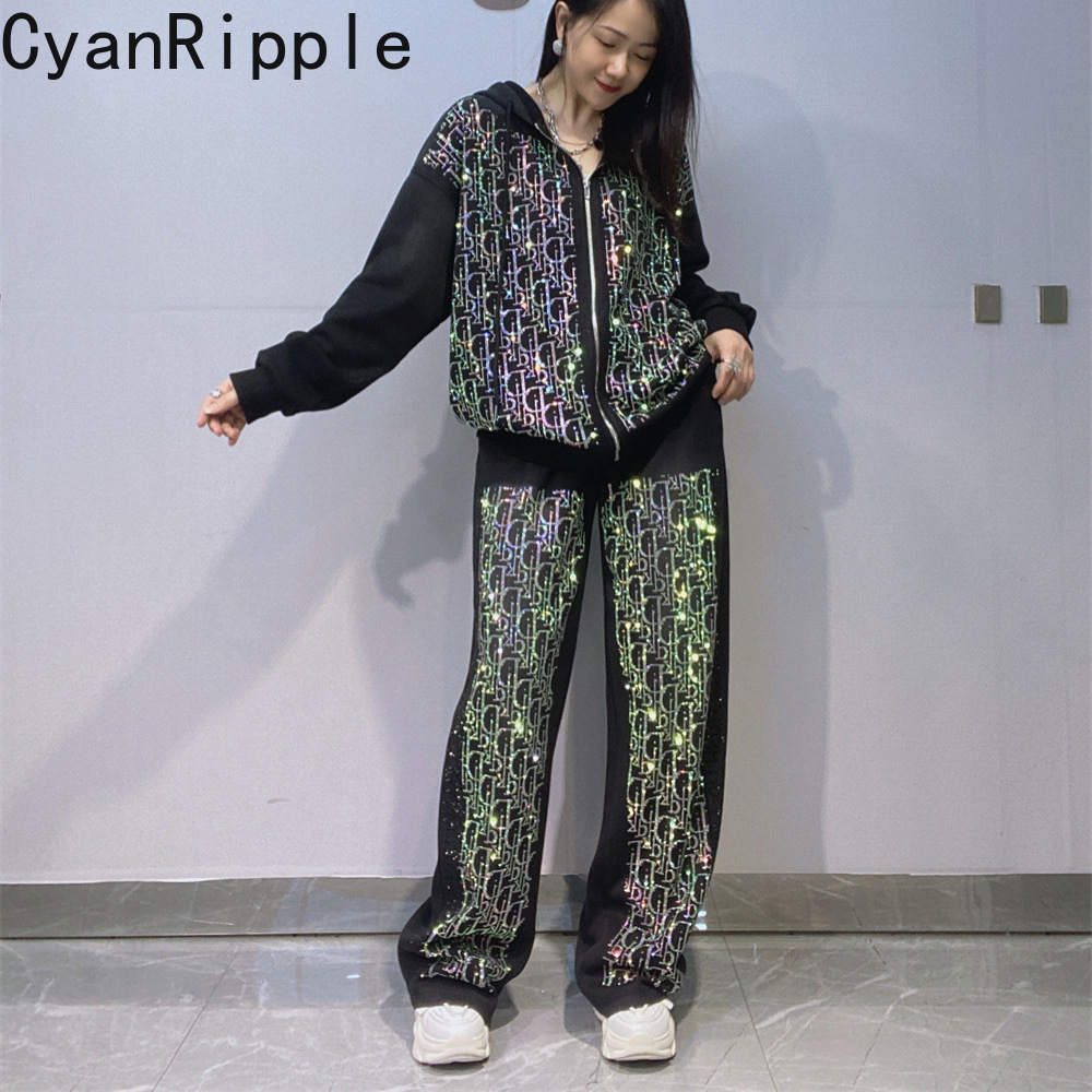 Women'S Fashion Zip Hoodie - Модный новый осенне-зимний женский комплект: худи
