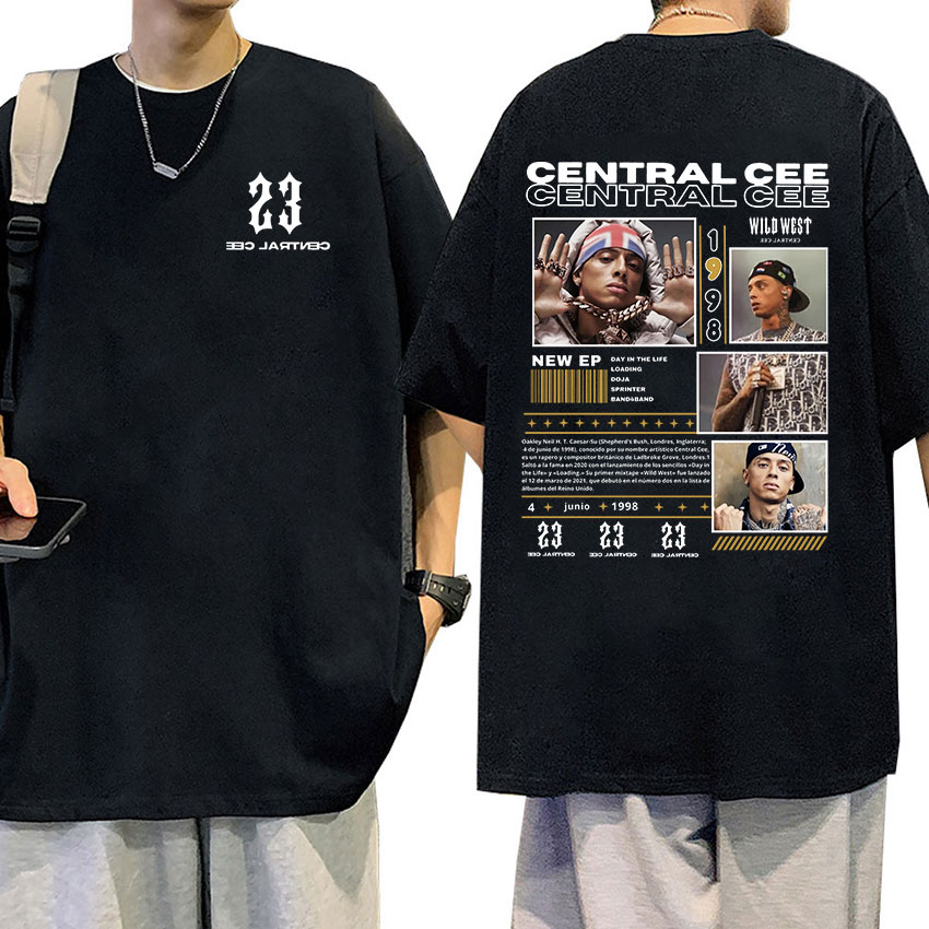 Women'S Fashion Wild West - Футболки с графическим принтом Rapper CENTRAL