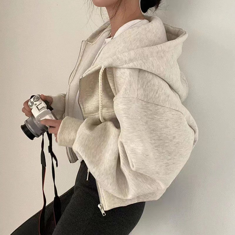 Women'S Fashion Zip Hoodie - Модная женская толстовка на молнии с