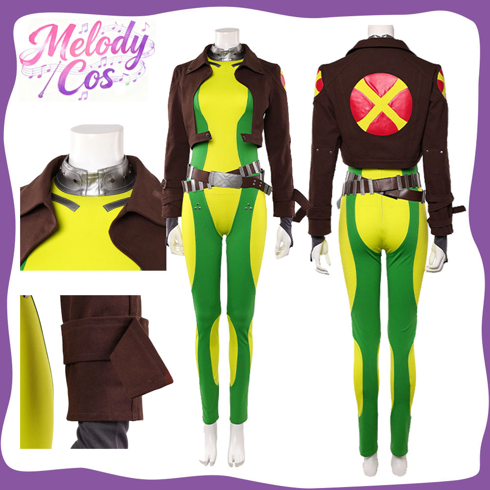 Women'S Fashion Leather Jacket - Костюм для косплея Rogue для взрослых