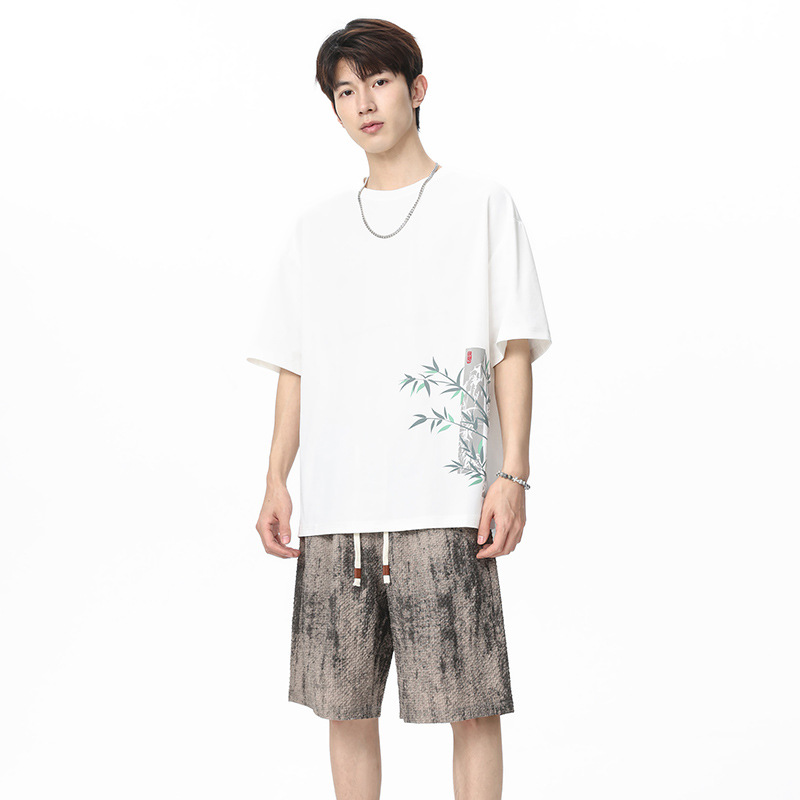 Tie Dye Two Piece - Мужской комплект в китайском стиле: футболка