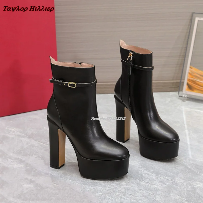 Women'S Fashion Rain Boots - Женские кожаные ботильоны, коричневые водонепроницаемые ботинки