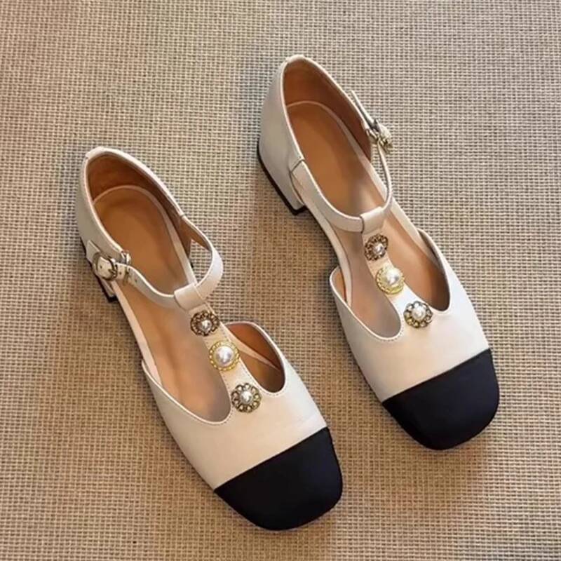 Women'S Fashion Sandals - Женские босоножки на каблуке с квадратным