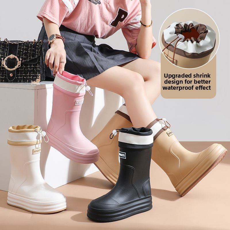 Women'S Fashion Rain Boots - Женские модные нескользящие мягкие комфортные водонепроницаемые