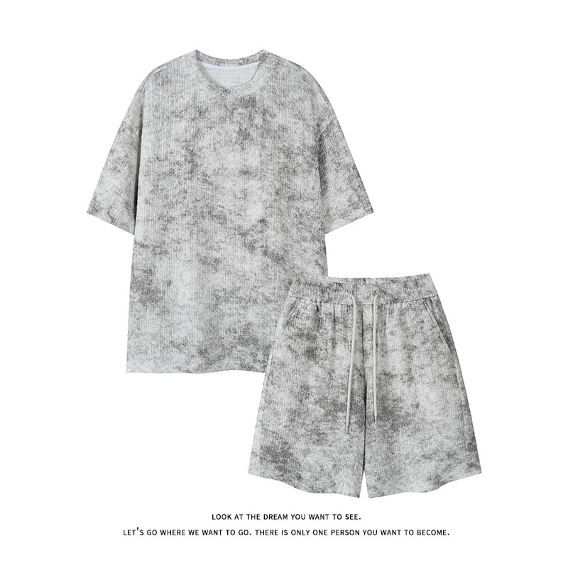 Tie Dye Two Piece - Летний мужской комплект в американском стиле: