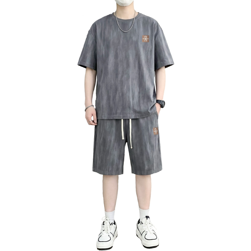 Tie Dye Two Piece - 【Футболка + шорты с 5 карманами】Мужской