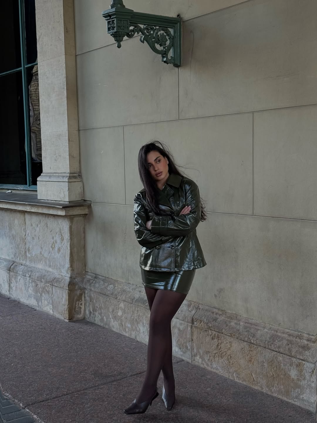 Темно-коричневая юбка из лакир – обзор и цена Women'S Fashion Leather Jacket