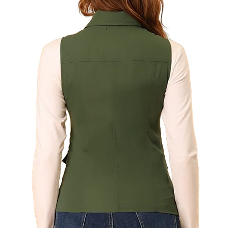 Женский жилет на молнии с воро – обзор и цена Women'S Fashion Utility Vest