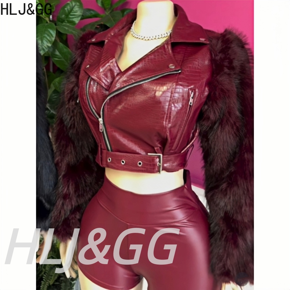 HLJ & GG Trend модная меховая  – обзор и цена Women'S Fashion Leather Jacket