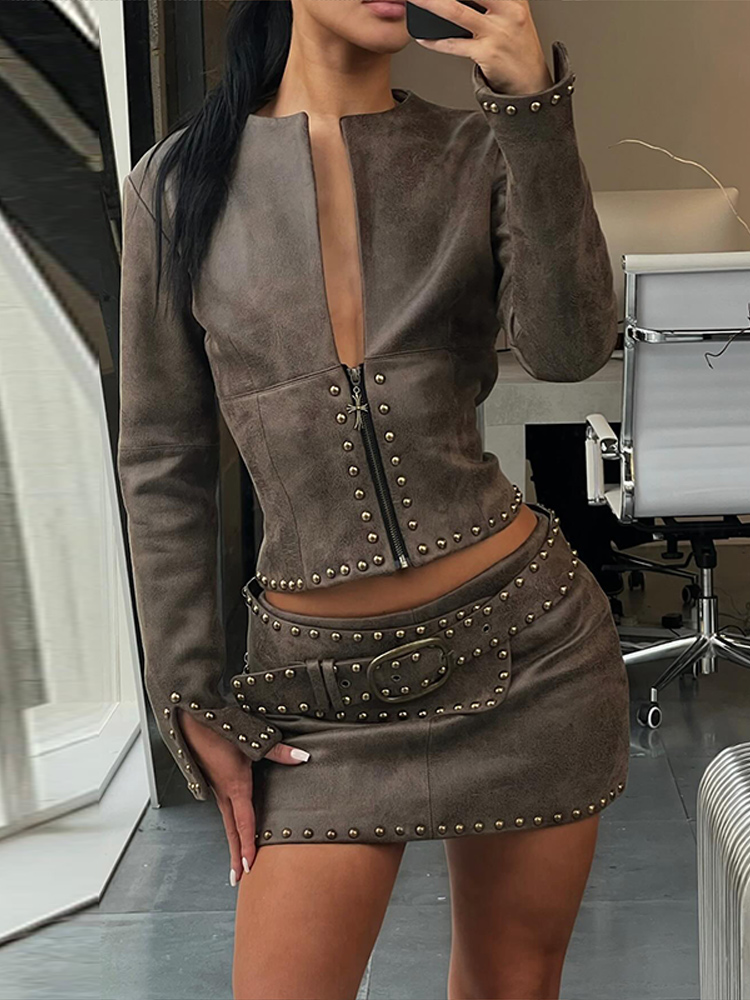 Модный женский костюм из искус – обзор и цена Women'S Fashion Leather Jacket