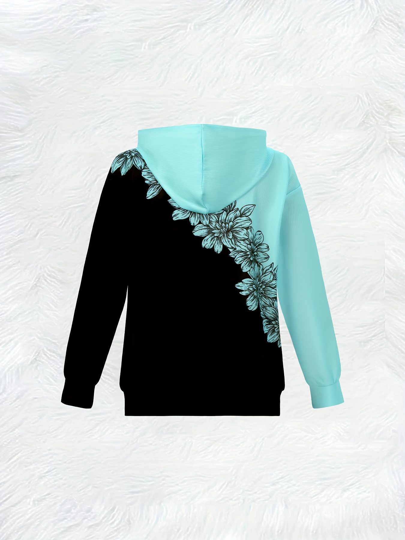 Женская толстовка с цветочным  – обзор и цена Women'S Fashion Zip Hoodie