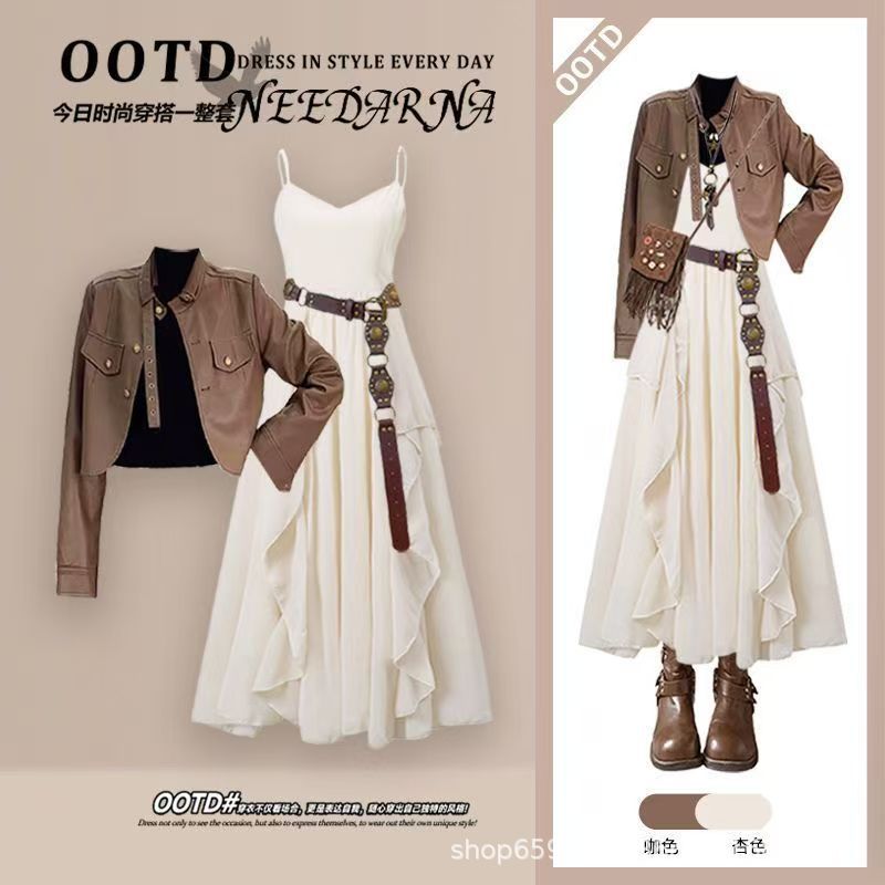Модный женский комплект, весен – обзор и цена Women'S Fashion Leather Jacket