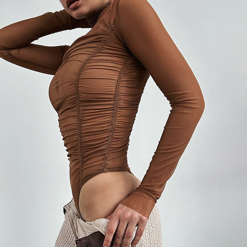 Осень 2023, тонкое сетчатое бо – обзор и цена Turtleneck Bodysuit
