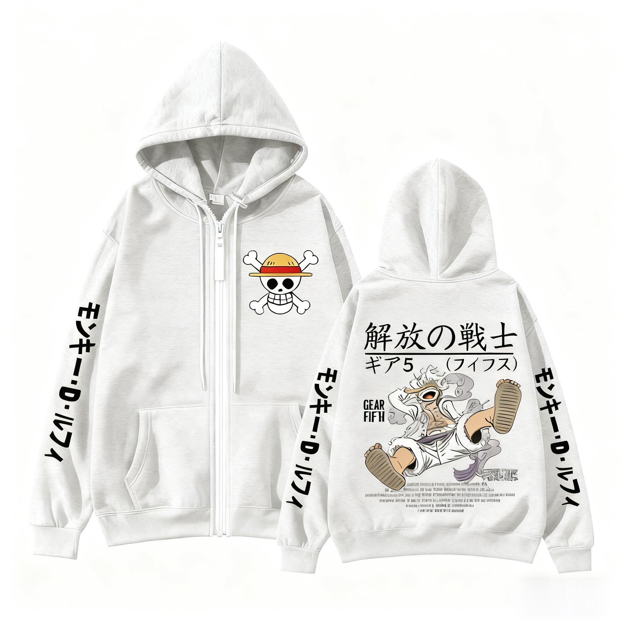 Monkey D Luffy Gear 5, цельная – обзор и цена Women'S Fashion Zip Hoodie