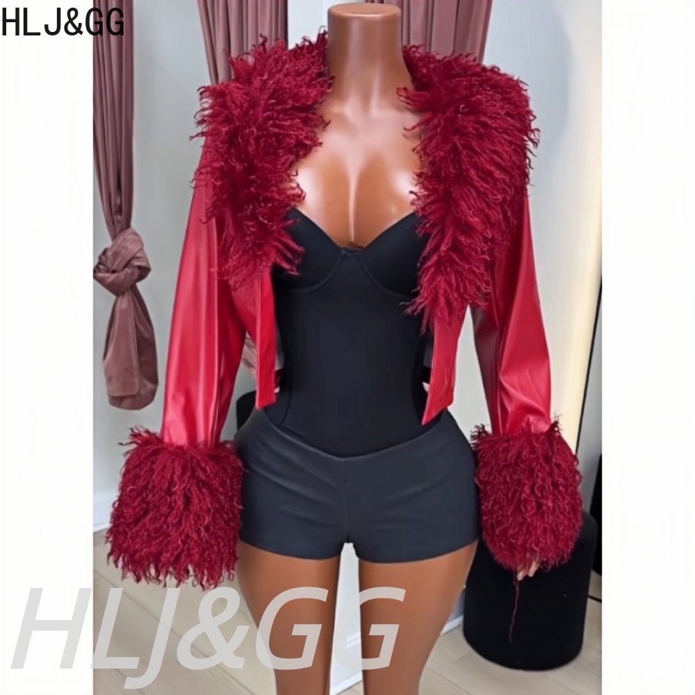 HLJ&GG Модный тренд Меховая ло – обзор и цена Women'S Fashion Leather Jacket