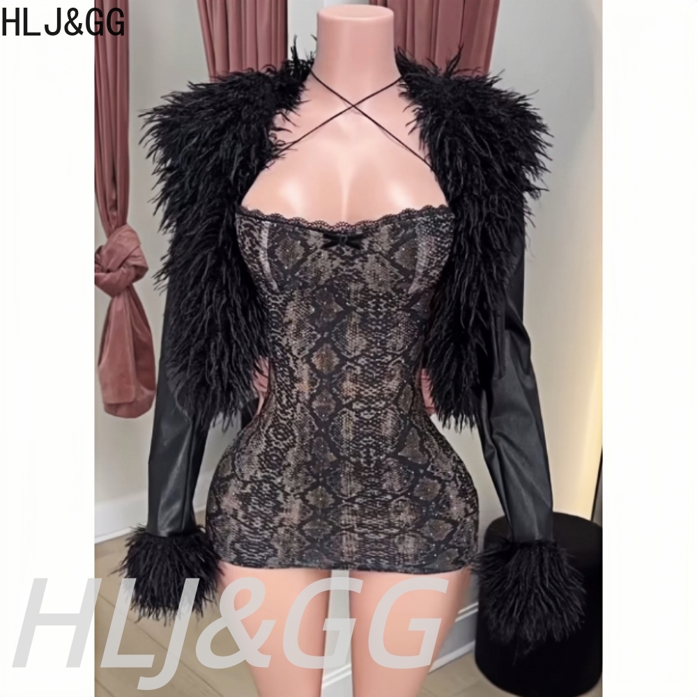 HLJ&GG Модный тренд Меховая ло – обзор и цена Women'S Fashion Leather Jacket