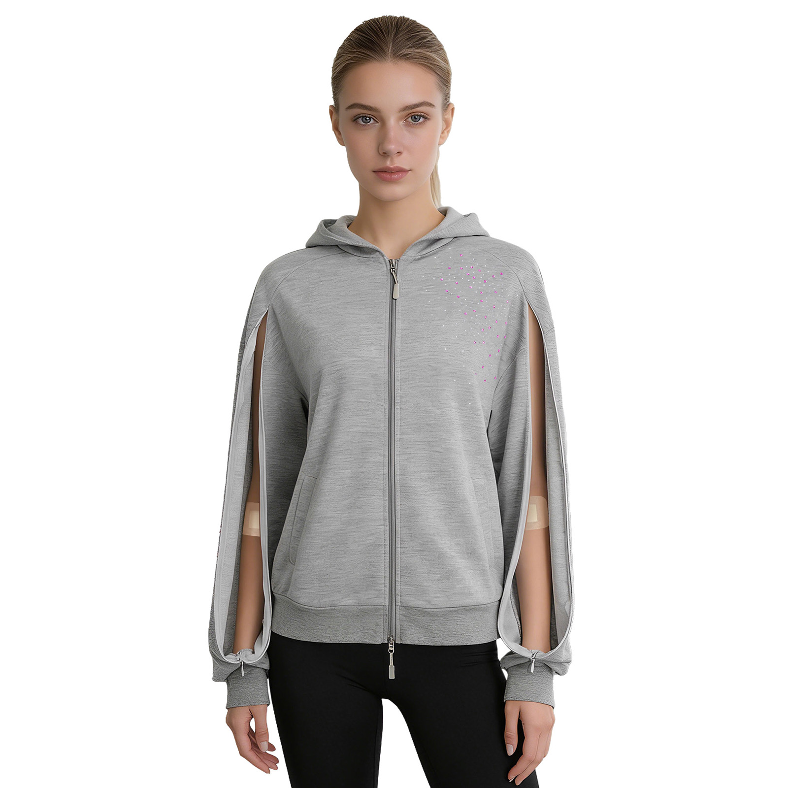 Женская толстовка на молнии с  – обзор и цена Women'S Fashion Zip Hoodie