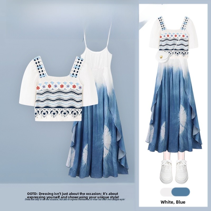 Элегантный вязаный комплект из – обзор и цена Tie Dye Two Piece